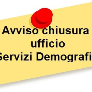 Chiusura uffici demografici nei sabato di agosto e reperibilità ufficio stato civile